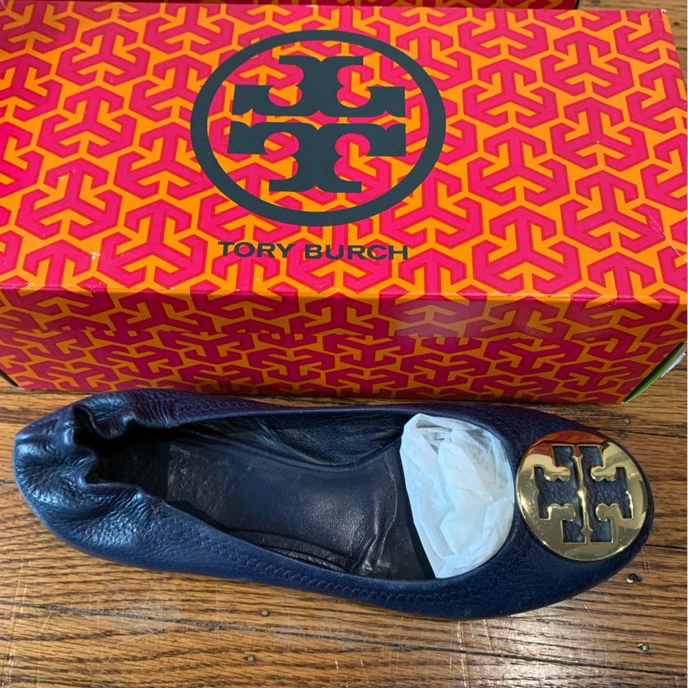 Navy Classic Tory Burch Flats